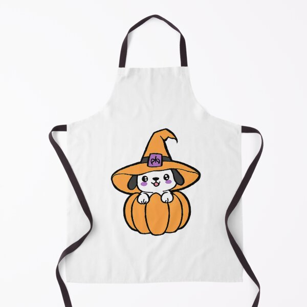 Item preview, Kawaii Dog Wearing a Witch’s Hat designed and sold by CuteAndAesthetic.