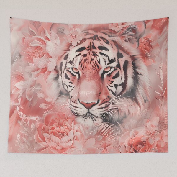 Item preview, Tiger among flowers. designed and sold by MagelliShop.