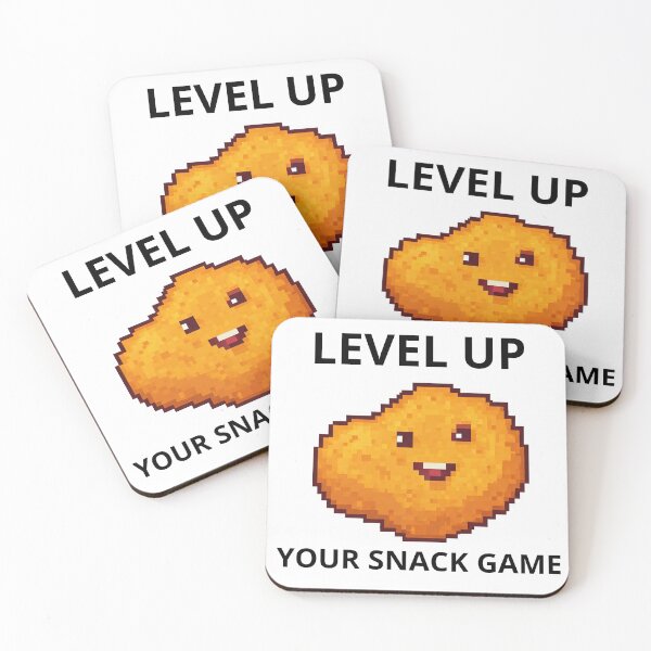 Item preview, LEVEL UP YOUR SNACK GAME Funny Chicken Nugget Design designed and sold by Kaczorek-Shop.