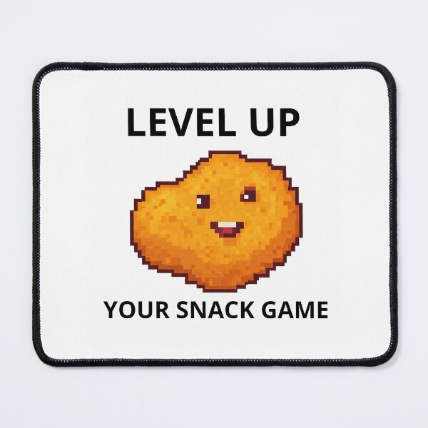 Item preview, LEVEL UP YOUR SNACK GAME Funny Chicken Nugget Design designed and sold by Kaczorek-Shop.