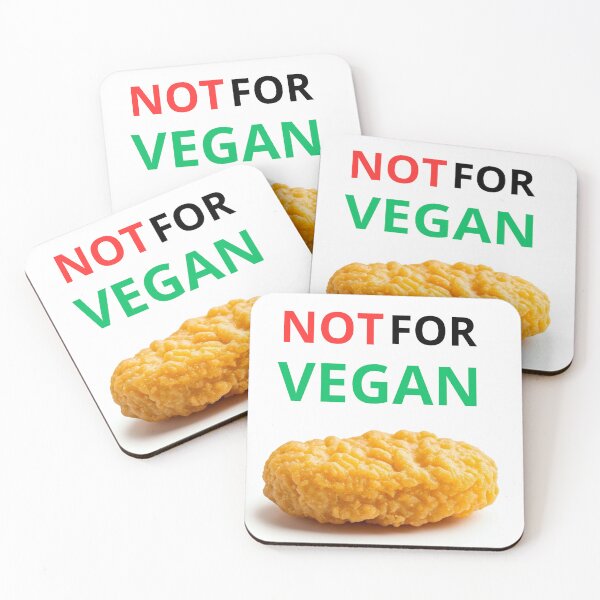 Item preview, NOT FOR VEGAN FUNNY NUGGET DESIGN designed and sold by Kaczorek-Shop.
