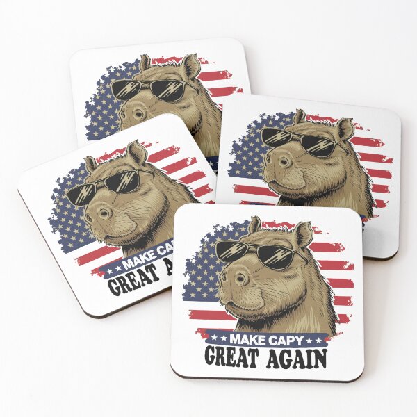Item preview, Make Capy Great Again – Funny Capybara Patriotic Design designed and sold by CircinusStore.