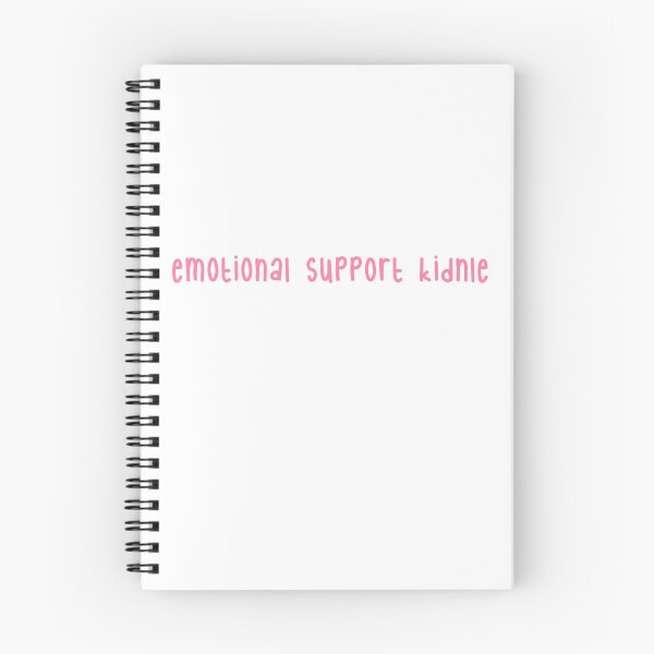 Item preview, rust pink handwritten - emotional support kindle  designed and sold by jessicaleah15.