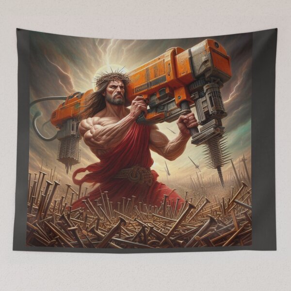 Item preview, Jesus & dragons designed and sold by BantrHub.