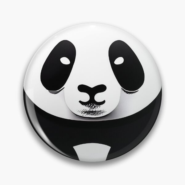 Item preview, Panda bear with a black and white face designed and sold by anytka.