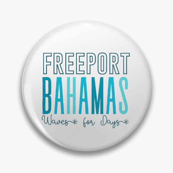 Item preview, Freeport Bahamas (Waves) designed and sold by Whackadoodletee.