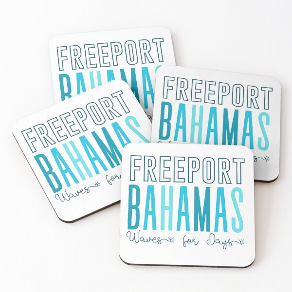 Item preview, Freeport Bahamas (Waves) designed and sold by Whackadoodletee.