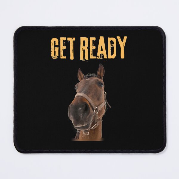 Item preview, Get Ready Horse - Motivational Equestrian Art designed and sold by Colorful-Garden.