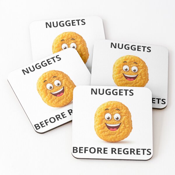 Item preview, NUGGETS BEFORE REGRETS Funny Chicken Nuggets Design designed and sold by Kaczorek-Shop.