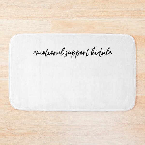 Item preview, black cursive handwritten - emotional support kindle  designed and sold by jessicaleah15.