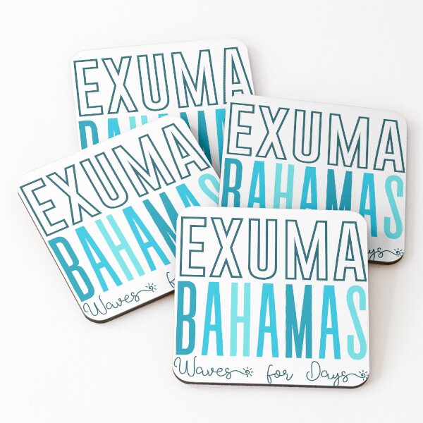 Item preview, Exuma Bahamas (Waves) designed and sold by Whackadoodletee.