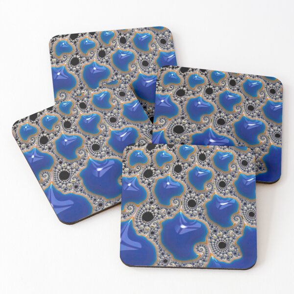 Item preview, Blue Fractal Drops designed and sold by Elisabeth Lucas.
