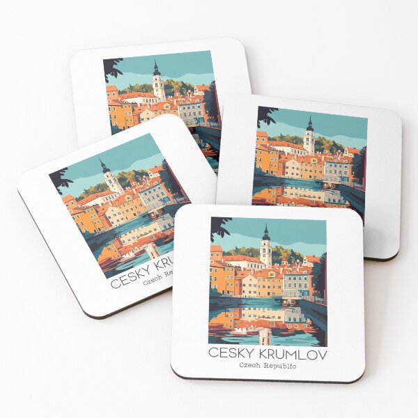 Item preview, A Vintage Travel Poster of Cesky Krumlov - Czech Republic designed and sold by GoodOldVintage.
