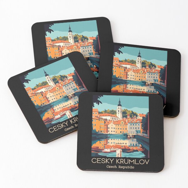 Item preview, A Vintage Travel Poster of Cesky Krumlov - Czech Republic designed and sold by GoodOldVintage.