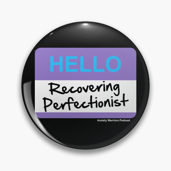 Item preview, recovering perfectionist blue and purple tag designed and sold by AnxietyWarriors.