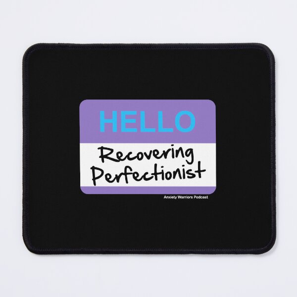 Item preview, recovering perfectionist blue and purple tag designed and sold by AnxietyWarriors.
