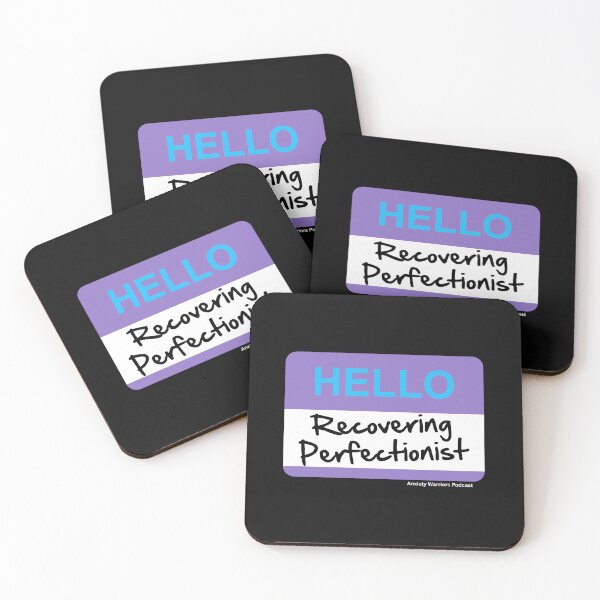 Item preview, recovering perfectionist blue and purple tag designed and sold by AnxietyWarriors.