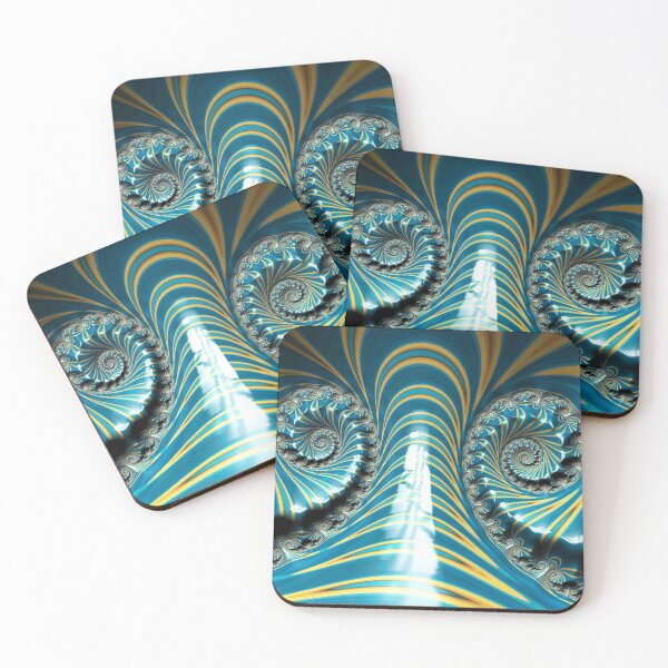 Item preview, Blue Banded Spirals designed and sold by Elisabeth Lucas.