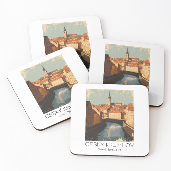 Item preview, A Vintage Travel Poster of Cesky Krumlov - Czech Republic designed and sold by GoodOldVintage.