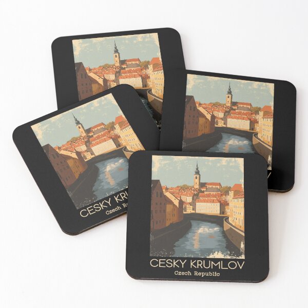 Item preview, A Vintage Travel Poster of Cesky Krumlov - Czech Republic designed and sold by GoodOldVintage.