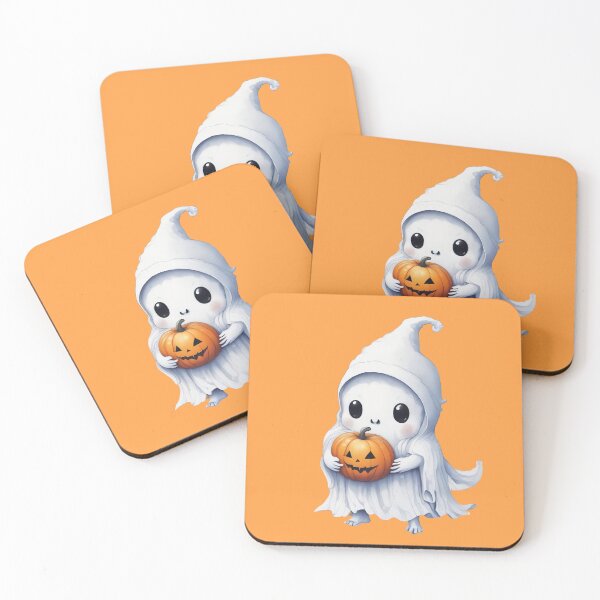 Item preview, Halloween Ghost: Adorable Baby Ghost Holding a Haunted Pumpkin - For T-shirt, Hoodie, Mug And More designed and sold by MUGpro.
