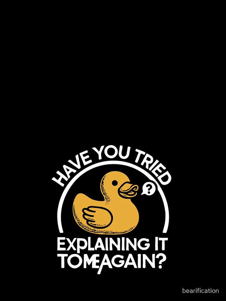 Thumbnail 4 of 4, iPhone Case, Rubberduck Debugging: Coding Humor for Programmers designed and sold by bearification.