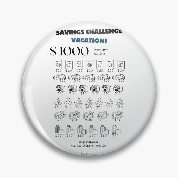 Item preview, Savings Challenge Save Money designed and sold by Agit.