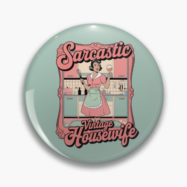 Item preview, Sarcastic Vintage Housewife ideal for any woman who loves humor and classic style designed and sold by ketkacreations.