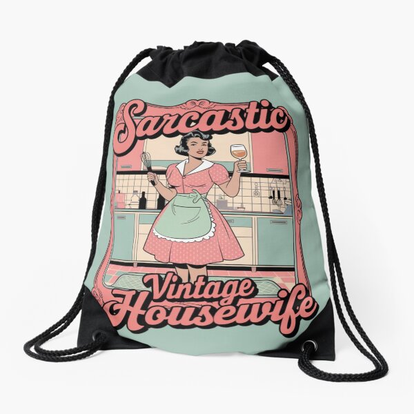 Item preview, Sarcastic Vintage Housewife ideal for any woman who loves humor and classic style designed and sold by ketkacreations.