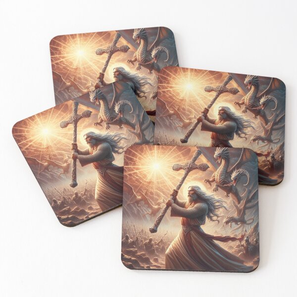 Item preview, Jesus & dragons designed and sold by BantrHub.