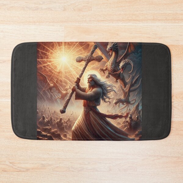 Item preview, Jesus & dragons designed and sold by BantrHub.