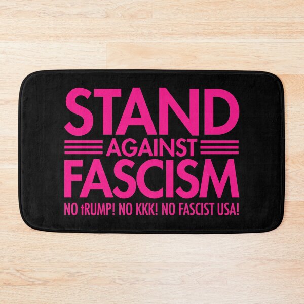 Item preview, Stand Against Fascism - No tRump - No KKK - No Fascist USA - hot pink designed and sold by Thelittlelord.