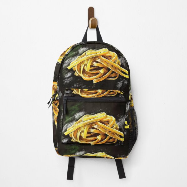 Item preview, Golden Pasta Artfully Twisted on a Dark Textured Background Abstract Digital AI Art designed and sold by OlfactoART Studio.