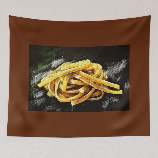 Item preview, Golden Pasta Artfully Twisted on a Dark Textured Background Abstract Digital AI Art designed and sold by OlfactoART Studio.