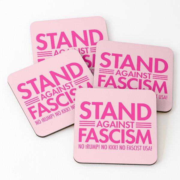 Artikelvorschau, Stand Against Fascism - No tRump - No KKK - No Fascist USA - hot pink pink entworfen und verkauft von Thelittlelord.