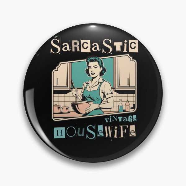 Item preview, Sarcastic Vintage Housewife ideal for any woman who loves humor and classic style designed and sold by ketkacreations.