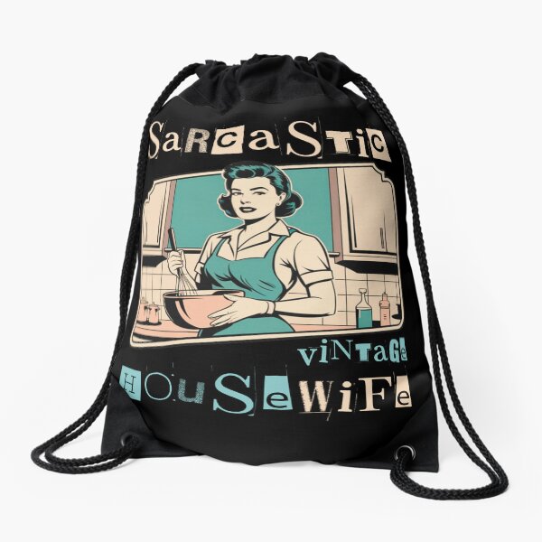 Item preview, Sarcastic Vintage Housewife ideal for any woman who loves humor and classic style designed and sold by ketkacreations.