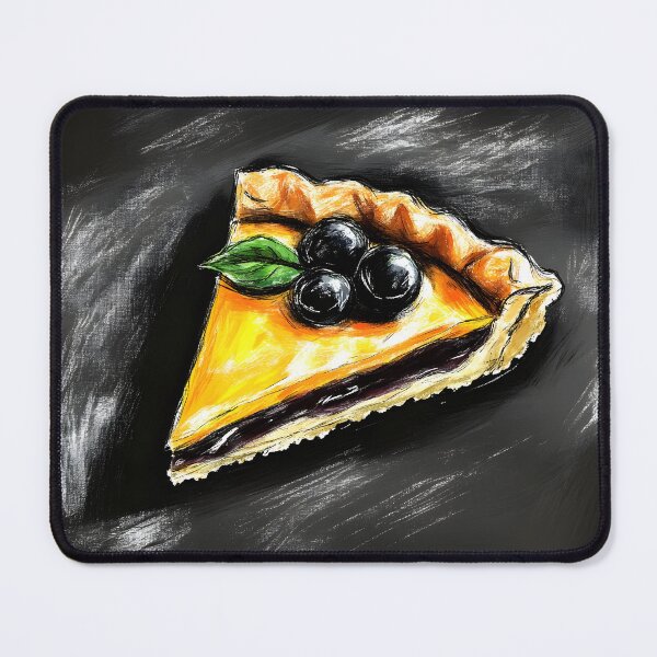 Item preview, Berry Bliss Slice - Vibrant Pie with Dark Berries and Lush Green Spearmint Garnish Generative AI designed and sold by OlfactoART Studio.