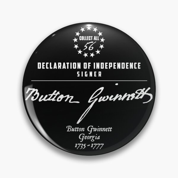 Item preview, Button Gwinnett Declaration Of Independence designed and sold by twHistory.