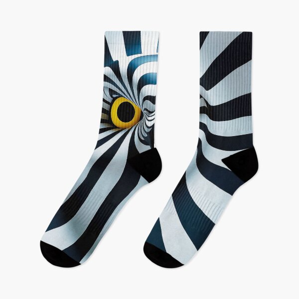 Item preview, Optical Illusion Owl 3D Abstract Bird Yellow Eye designed and sold by Amanda's Factory.