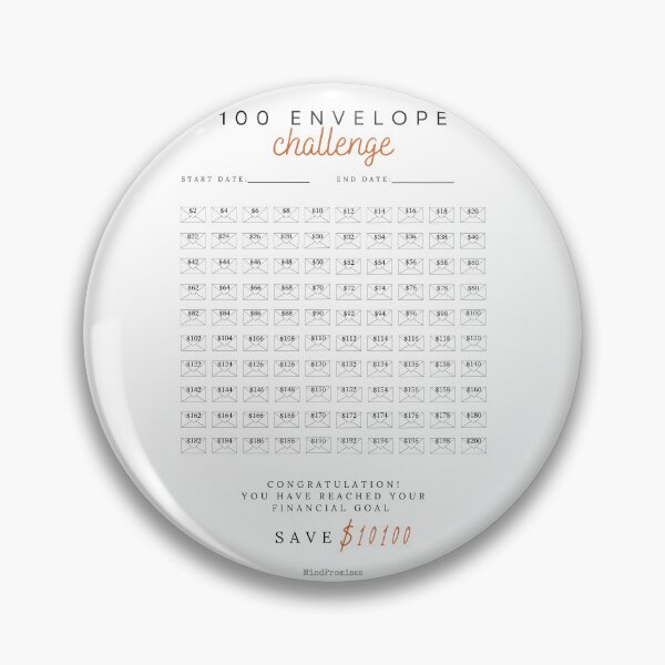 Item preview, Save money challenge 100 Envelope Savings Challenge designed and sold by Agit.