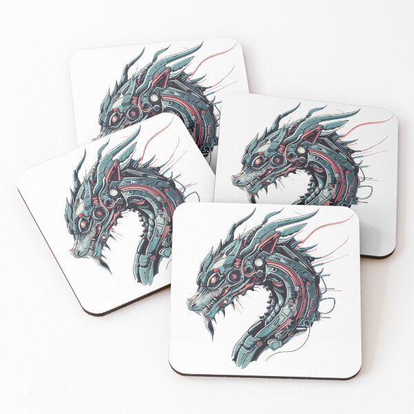 Item preview, Futuristic Dragon Design designed and sold by NicolasGlowArt.