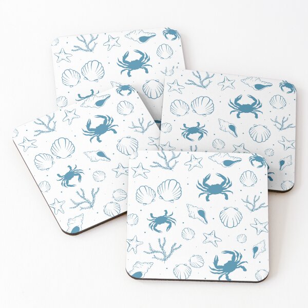 Item preview, Blue Coastal Beach Pattern designed and sold by coco-colors.