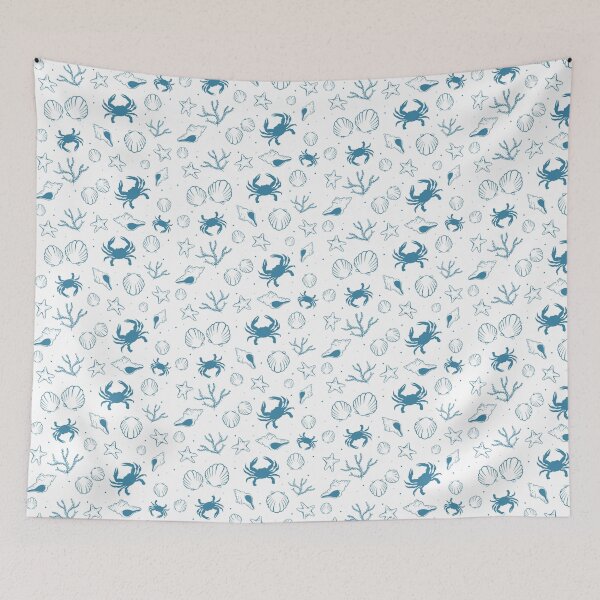 Item preview, Blue Coastal Beach Pattern designed and sold by coco-colors.