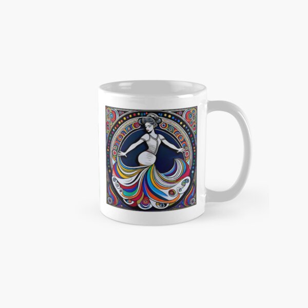 Vista previa del artículo con la obra «Bailaora de flamenco girando», diseñado y vendido por Boxing Kangaroo Retail Company.