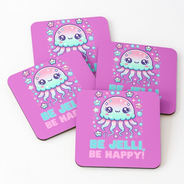Item preview, Be Jelli, be happy! Jellyfish Cute Kawaii designed and sold by Dudiudi.