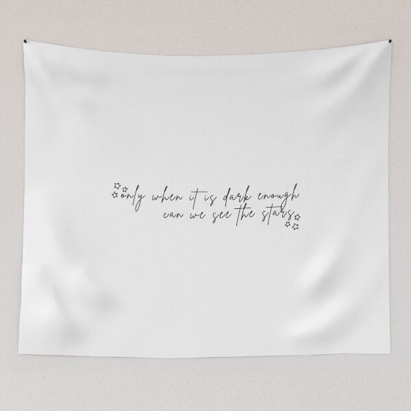 Item preview, cursive kamala Harris quote: Only when it’s dark enough can you see the stars designed and sold by jessicaleah15.