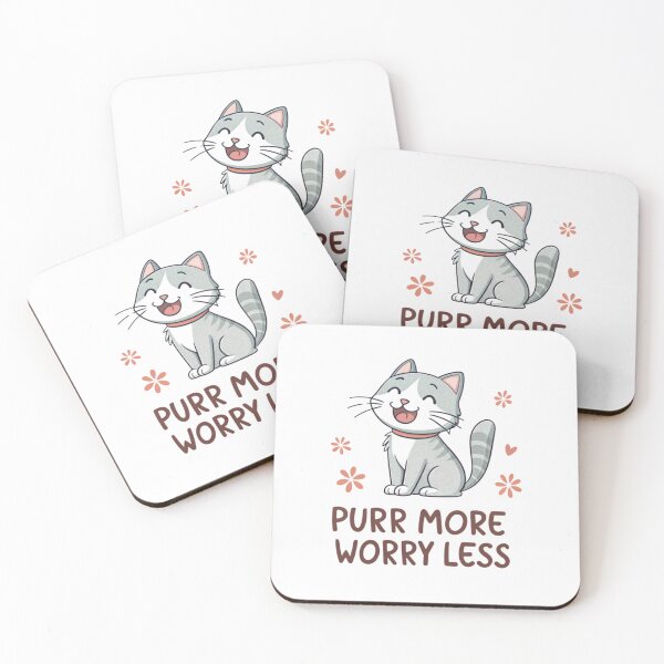 Item preview, PURR MORE, WORRY LESS designed and sold by SignumShop.
