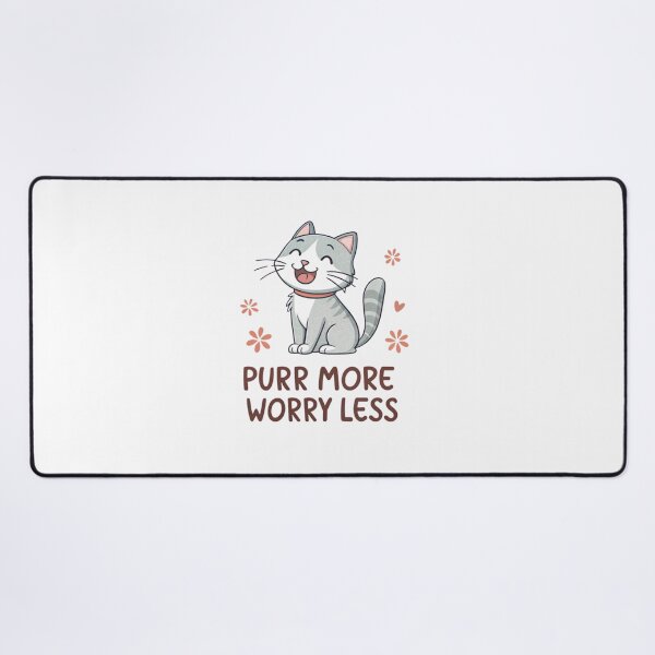 Item preview, PURR MORE, WORRY LESS designed and sold by SignumShop.