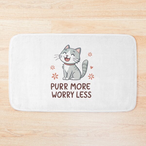Item preview, PURR MORE, WORRY LESS designed and sold by SignumShop.
